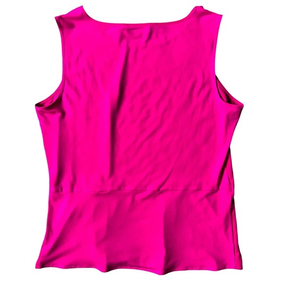 Calvin Klein Women's Sleeveless Blouse Side Tie Chiffon Tank Top w Bow Medium M - Picture 6 of 13